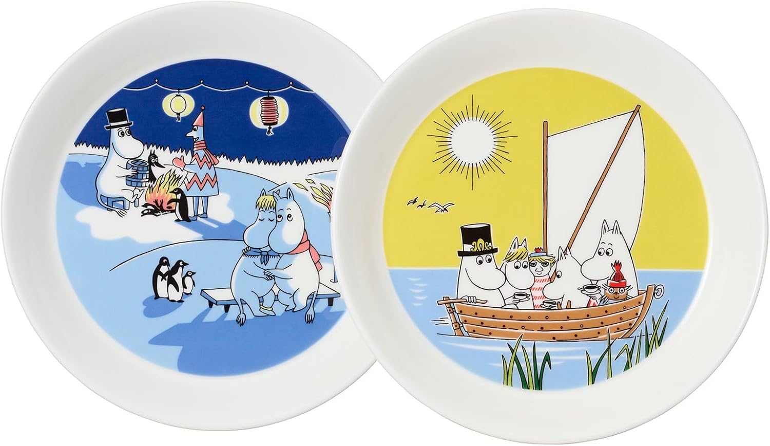 正規輸入品】 ムーミン アラビア (MOOMIN ARABIA) プレート 皿 2枚